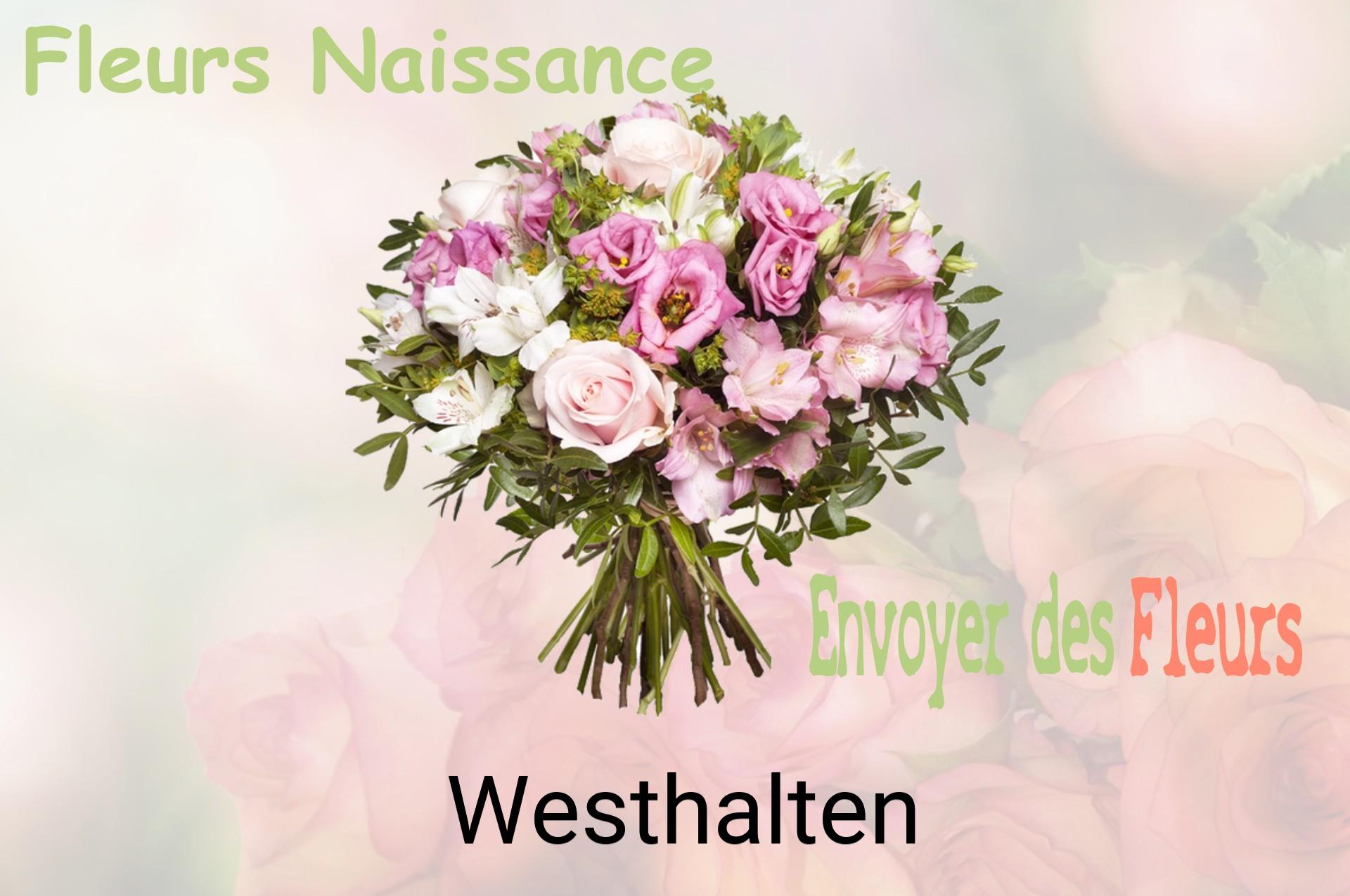 Bouquet de fleurs de naissance livré à Westhalten